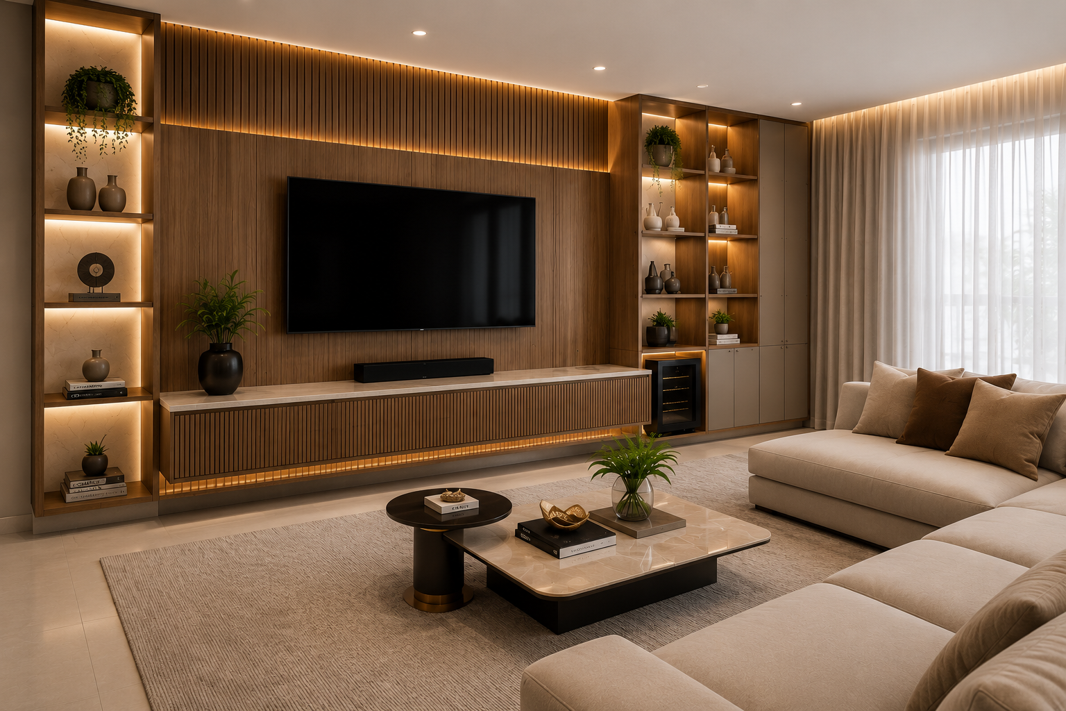 Sala planejada finalizada